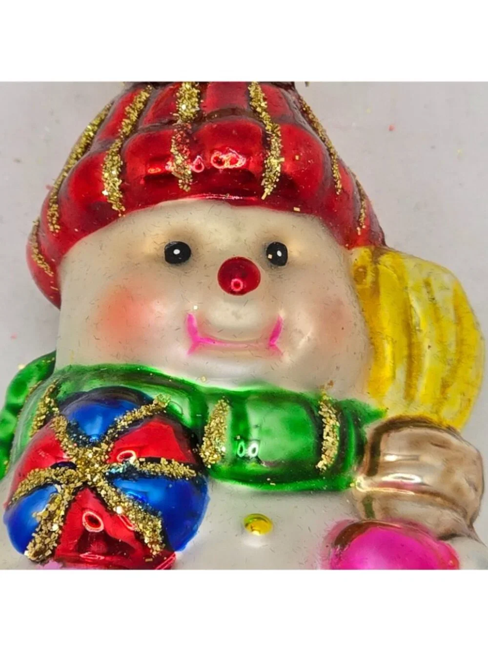 Christmas Ornament Glass Snowman Thomas Pacconi Museum Series 2003 Holiday VTG